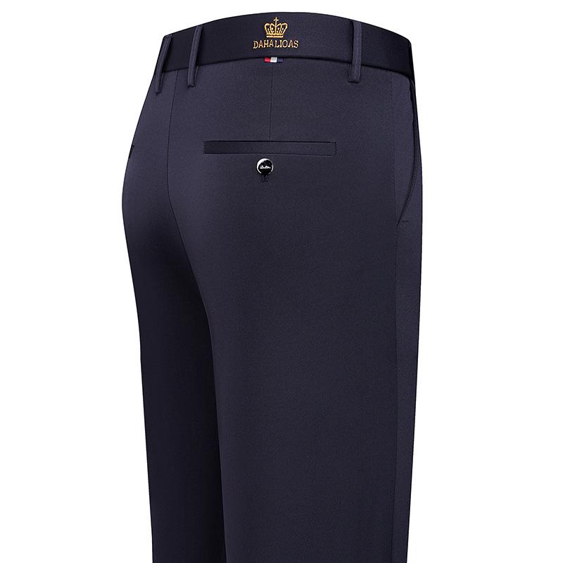 Men's Versatile Stretch Straight-Leg Casual Pants for Spring/Summer - Dad Style