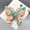Women Brooch Flower Decor Butterflies Pin Sweaters Collars Shape Brooch Hats Bags Coats Scarves Versatile Accessory