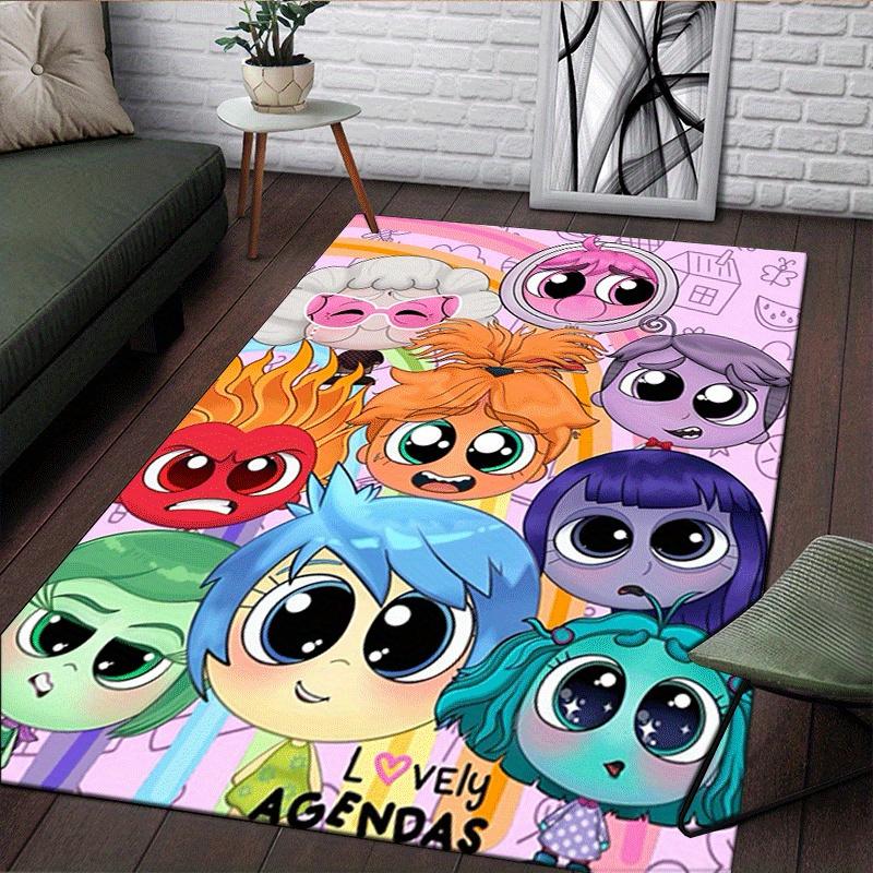 1pc Inside Out Pattern Area Rug Soft Flannel Floor Mat for Living Room,Office,Bedroom and Carpet,Sofa Coffee Table Floor Mat