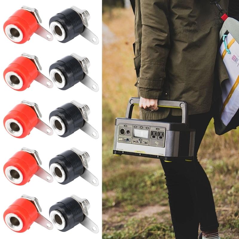 4MM Banana Outlet Couplings for Lecturer Systems Enhancers and DIY Sound Projects Metal Veneered Permanent Insulated Plan