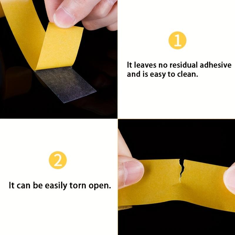 High-strength double-sided tape: Our cloth-based double-sided tape can be strongly adhered to carpets, rugs, runners, refrigerators