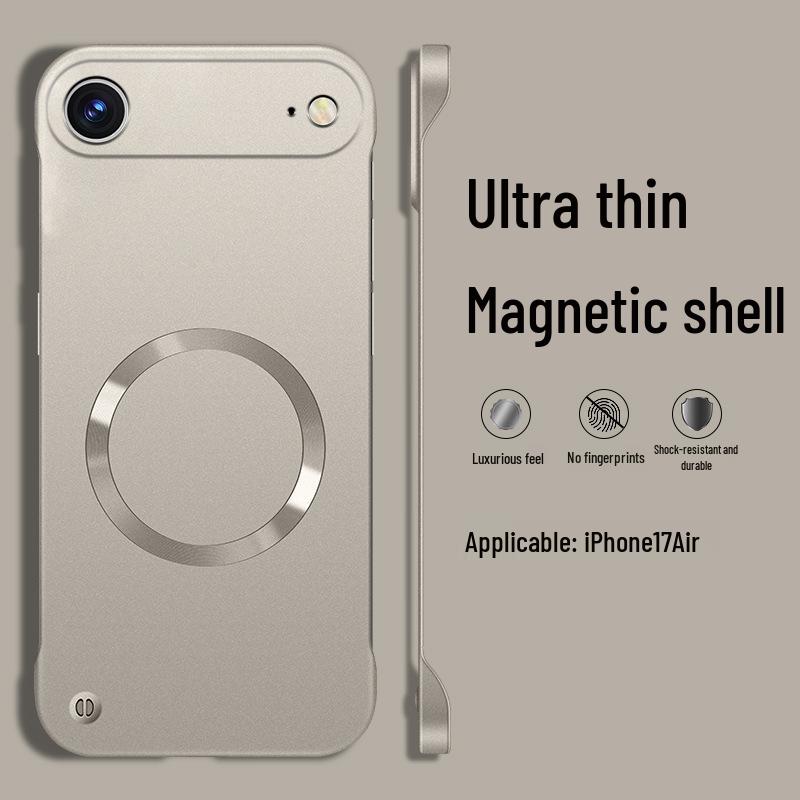 

Apple 17 Air Безрамочный Магнитный Чехол для Телефона с Полным Покрытием и Защитой Объектива Pro Max. iPhone 17 Pro Max