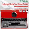 12-Piece Torx Star Hex Socket Set for Auto Repair and Maintenance, 1/2" Electric Socket Screws