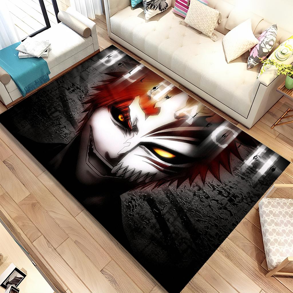 3D Anime Bleach Japan Cartoon Area Rug,Carpet Rug for Home Living Room Bedroom Sofa Doormat Decor,kids Non-slip Floor Mat Gift