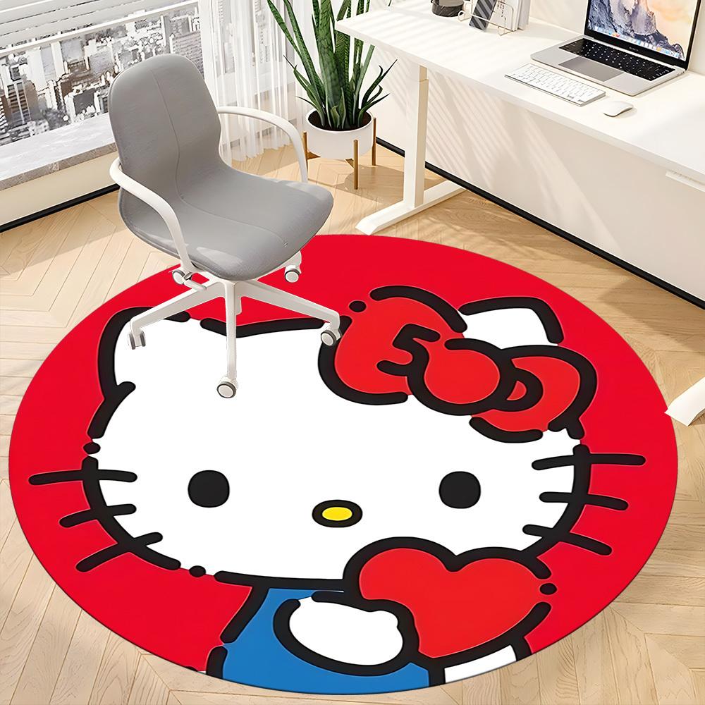 1pc Hello Kitty Chair Carpet for Office, Non slip, Soft and Durable Office Rug for Interior Decoration