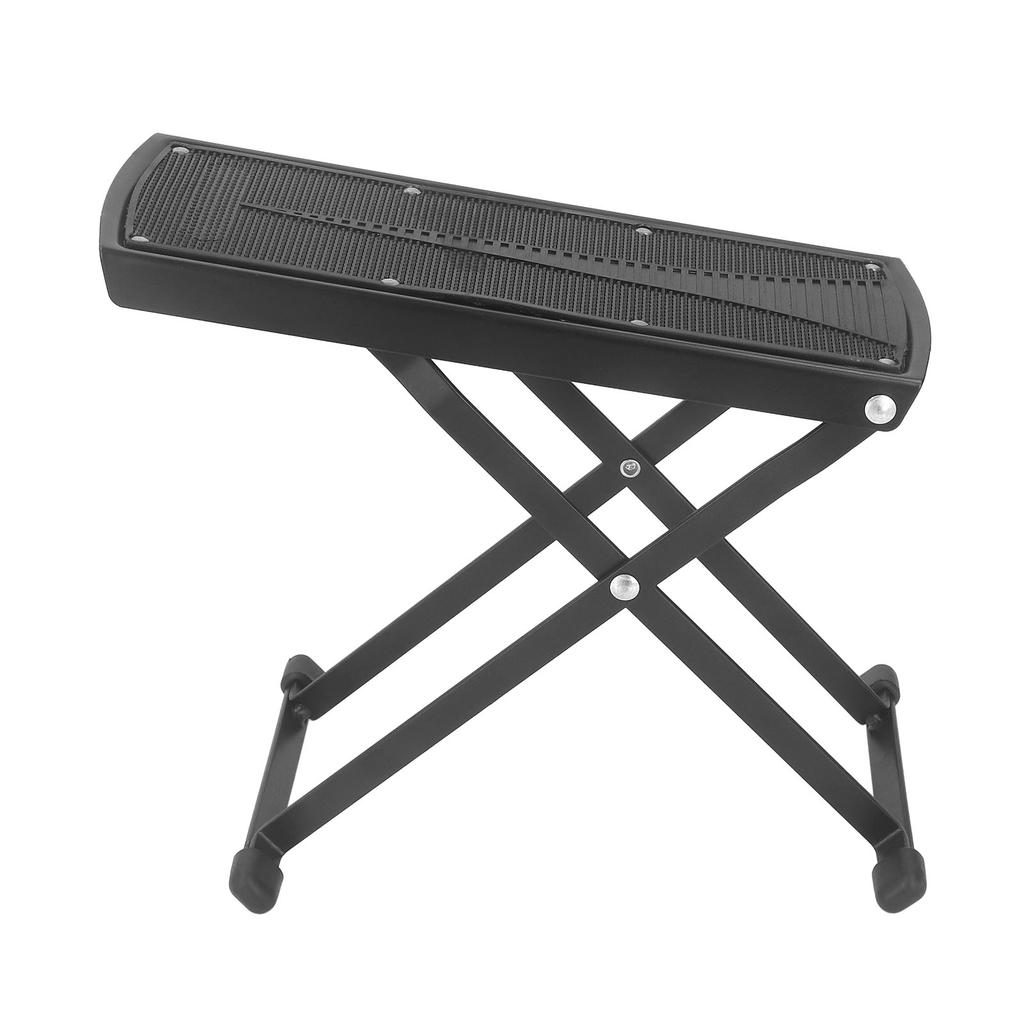 Guitar Foot Rest Stand Plastic and Metal 6 Height Levels Adjustable Thickened Guitar Rest Step Footstool