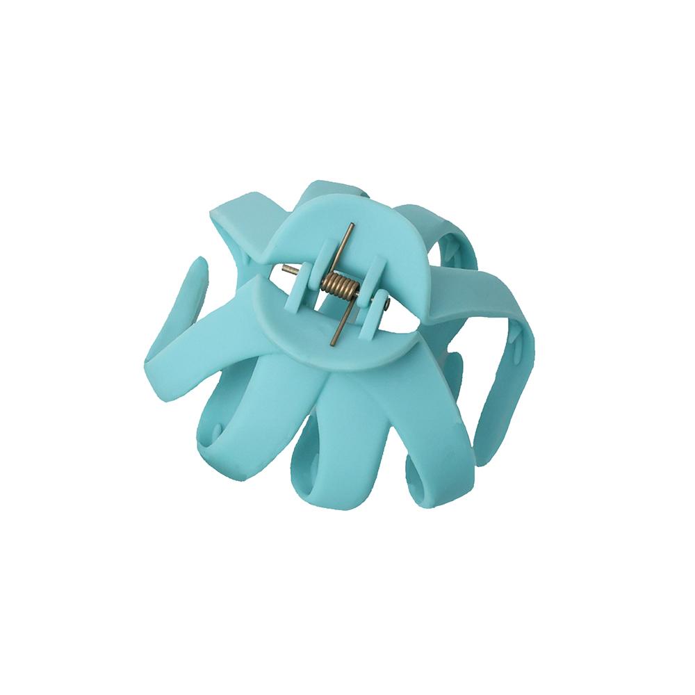 

1 piece ball-shaped bow, 8cm fluffy hair claw, hairpins with irregular flower buds, fixed hair accessories for women синий