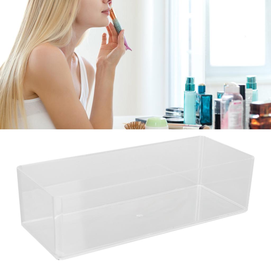 Multifunctional Nail Tool Storage Box Portable Transparent Single Layer Storage Box with Open Mouth for Home