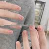 New Hot-Selling French Blush Crystal Diamond Nail Art Jewelry: Super Whitening Pink and Tender Design