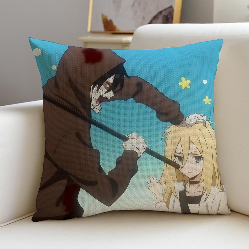 Dark AAngels of DeathS Cushion Cover Breathable and skinfriendly linen pillowcase square removable and washable cushion