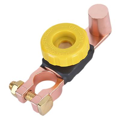 Donary Battery Cut Terminal, Brass, Compatible with 12V/24V, Dark Current,