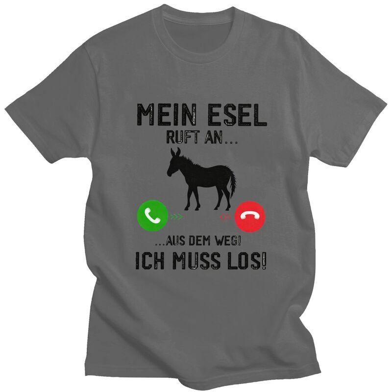 Male Mein Esel Ruft An Maultier Landwirt T Shirt Streetwear Short Sleeves 100 Cotton Colthing Leisure Design Graphic Tees Shirt