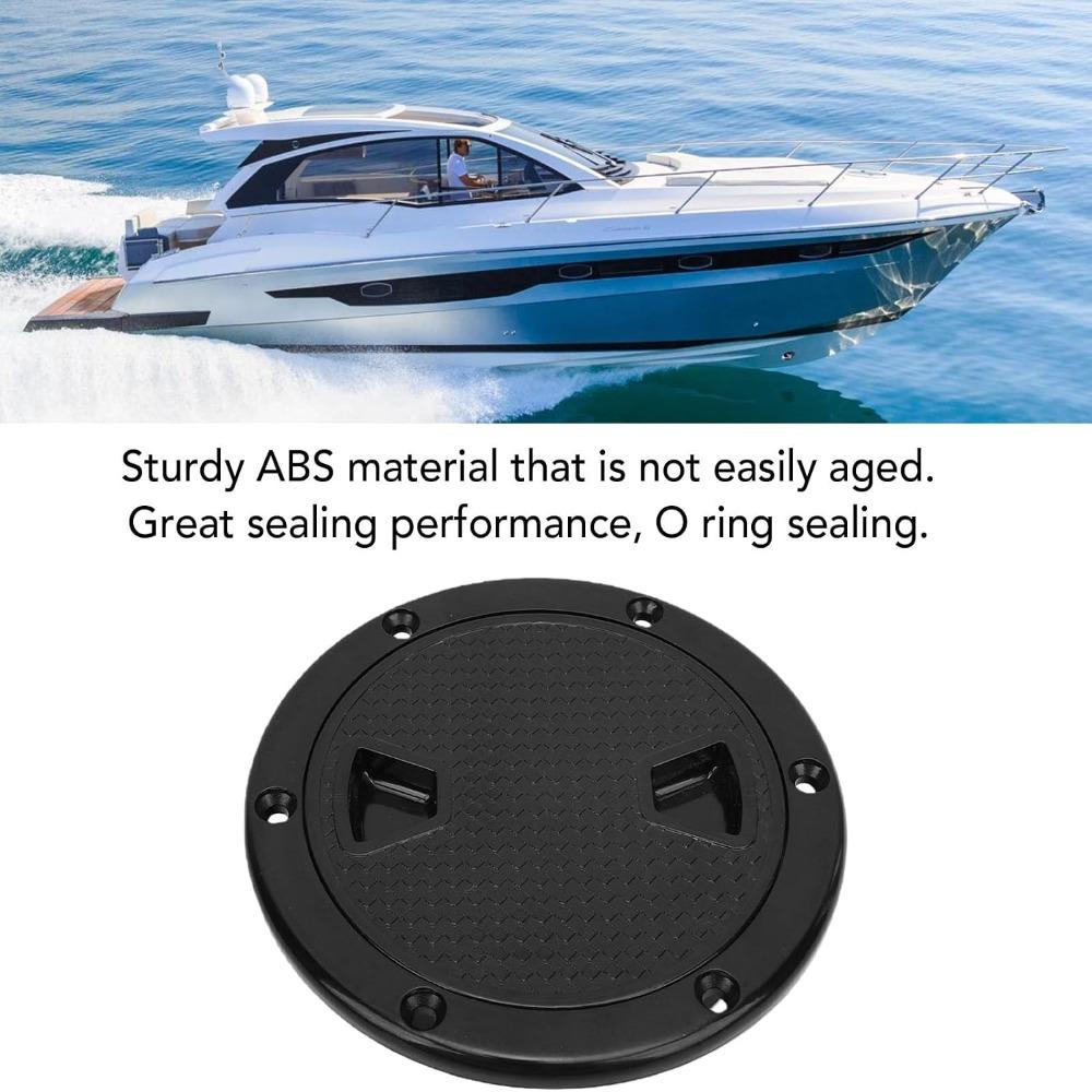 2pcs set Non-Slip Surface Round Deck Hatch 180 Degree Opening Boat Hatch Cover Marine Yacht Access