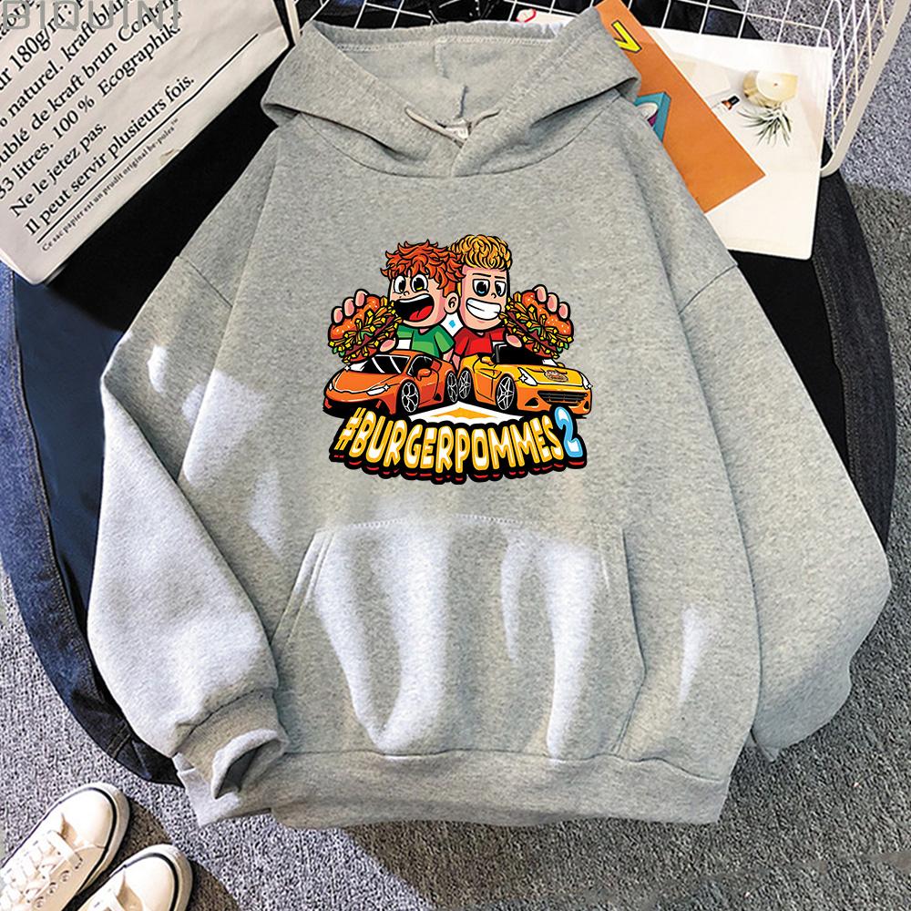 Burgerpommes 2 Hoodie Fashion Men Women Aesthetic Cute Icrimax New Hoody Unisex Autumn Winter Cartoon Casual Pullover Sweatshirt