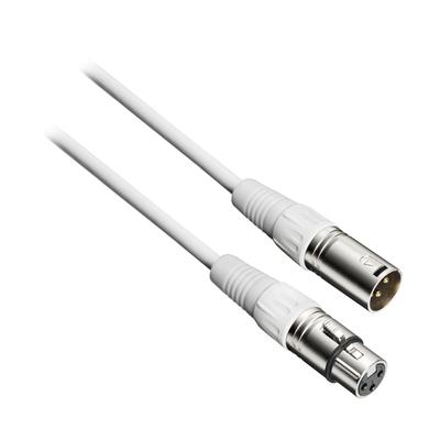 Audio Technica WH Microphone Cable XLR Canon Cable Condenser Microphone Phantom Power Compatible Distribution Equipment Music Production DTM White