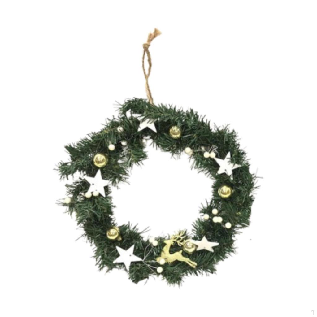 Christmas Artificial Pine Leaf Wreath, Decorative Garland for Indoor And Outdoor Use