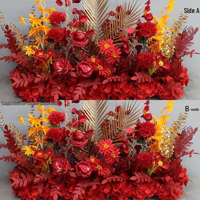 Wedding Aisle Blue Artificial Flower Row Decoration