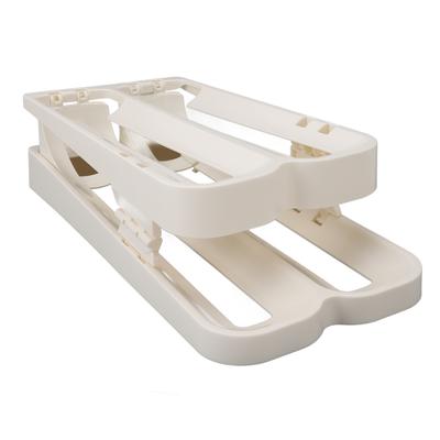 Refrigerator Eggs Dispenser Space Saving Foldable Rolling Fridge Egg Organizer for Home