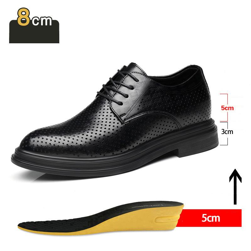 Elevator Shoes Men Dress Shoes 3/6/8 Cm Men Formal Shoes Winter/Spring Classic Business Luxury Men Oxfords Footwear Suit