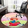 Strawberry Shortcake Chair Mat Round Carpet - Home Decor, Office Rug, Gift for Kids, Suitable for Bedroom