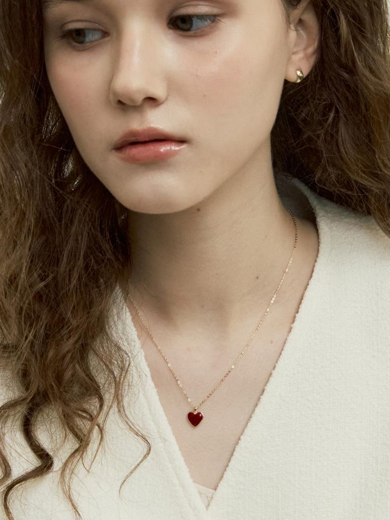 Before Moonrise 14K Colored Heart Necklace Gn302R