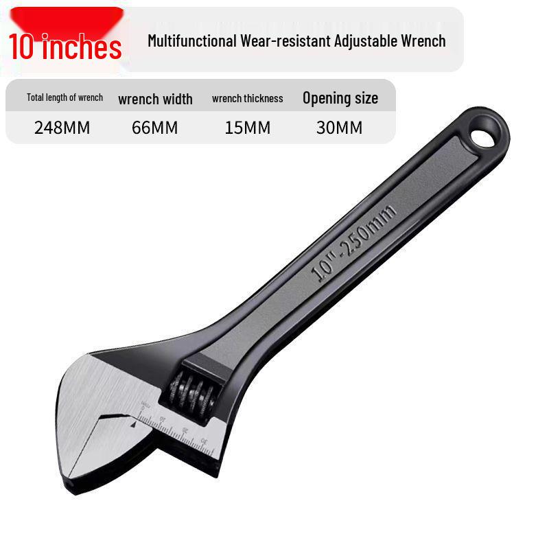 Multifunctional Thickened Adjustable Wrench - Buy 1, Get 3, Industrial-Grade, Fine Polished, Universal & Flexible.