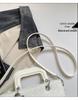 2026 Autumn/Winter Matte Metal Buckle Woven Tote with Large Capacity - Retro Women's Shoulder & Handbag.