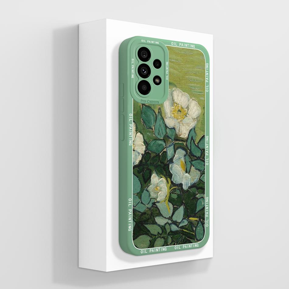 Fun Case For Samsung A73 Aesthetic Soft Liquid Silicone Funda For Samsung Galaxy A73 5G Phone Back Cover With Camera Protection
