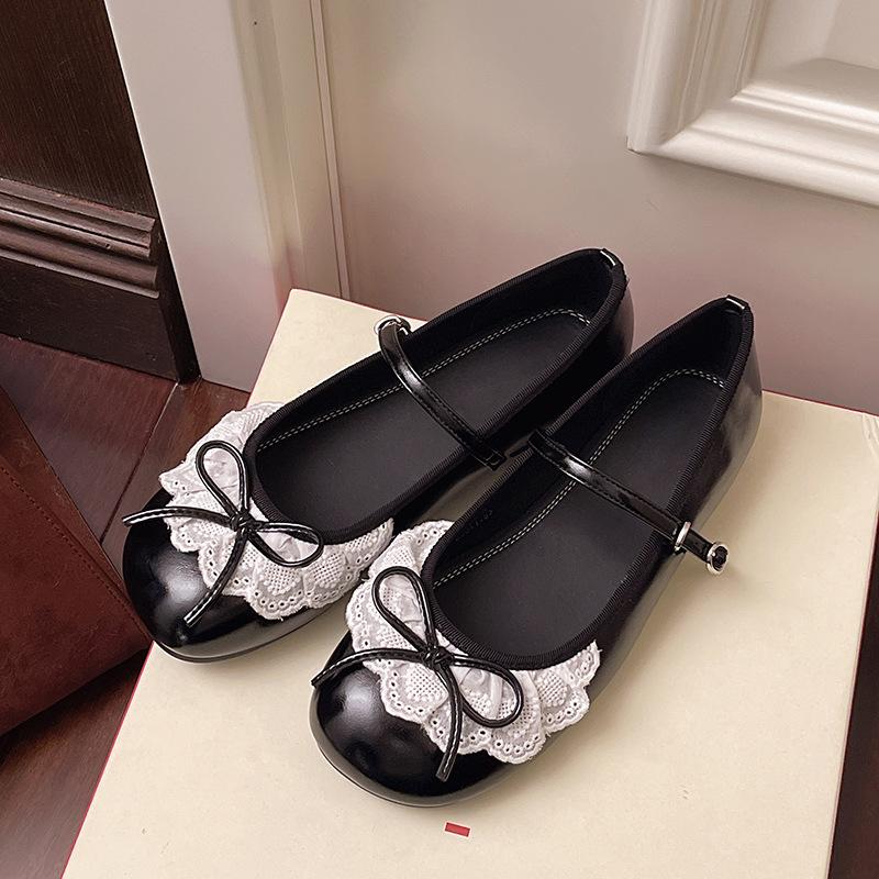 

French soft-soled Mary Jane single shoes women s thick heel 2025 spring new shallow mouth versatile evening breeze with skirt grandma shoes 40 чёрный