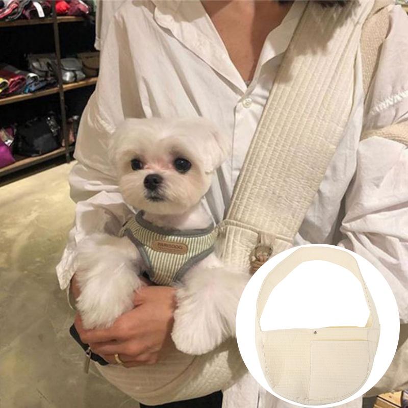 Stylish Cat Carrier With Single Shoulder And Crossbody Straps Perfect For Outdoor Adventures