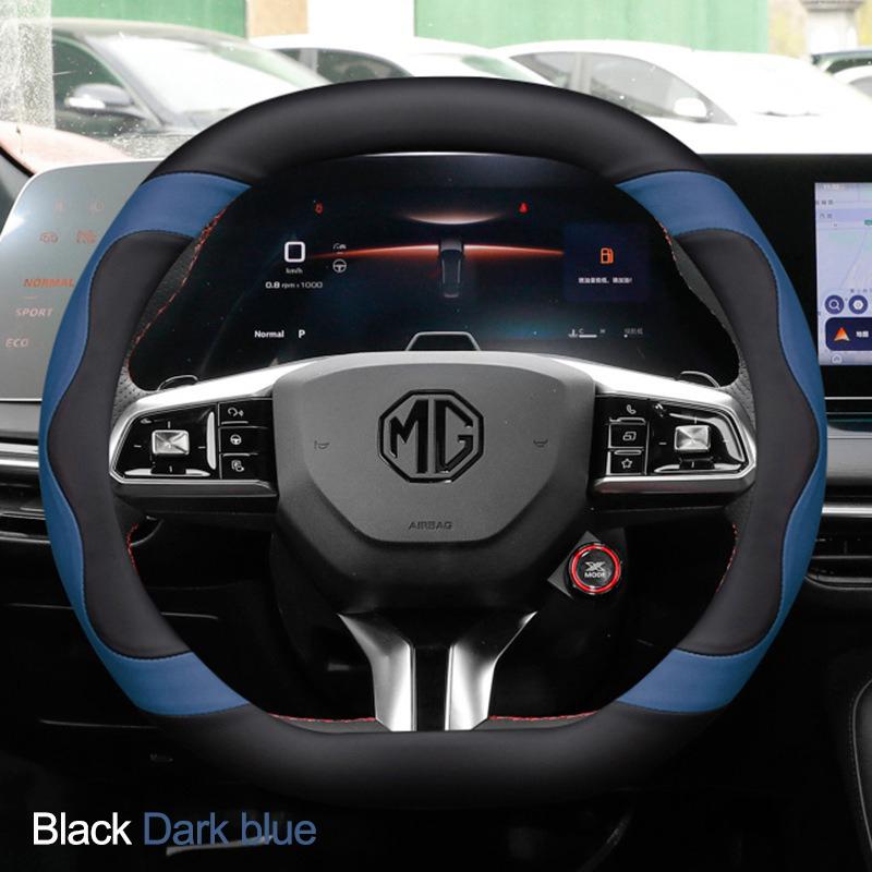 Car Steering Wheel Cover Wrap Holder for MG 5 7 Scorpio One Mulan 4 EV 2026 2026 Double D Type Steering-Wheel
