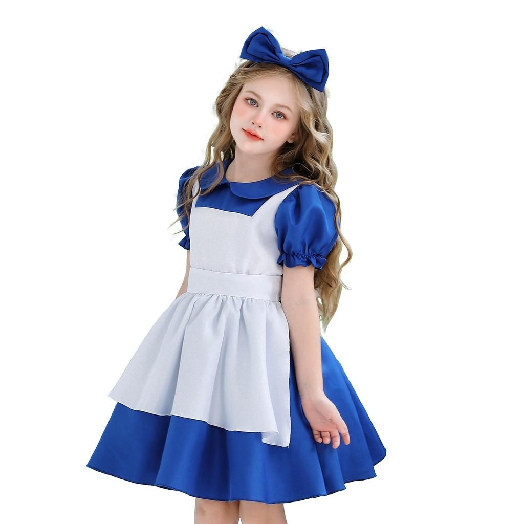 Princess Alice Dress Halloween Children's Dress Maid Dress Pastoral Farm Dress