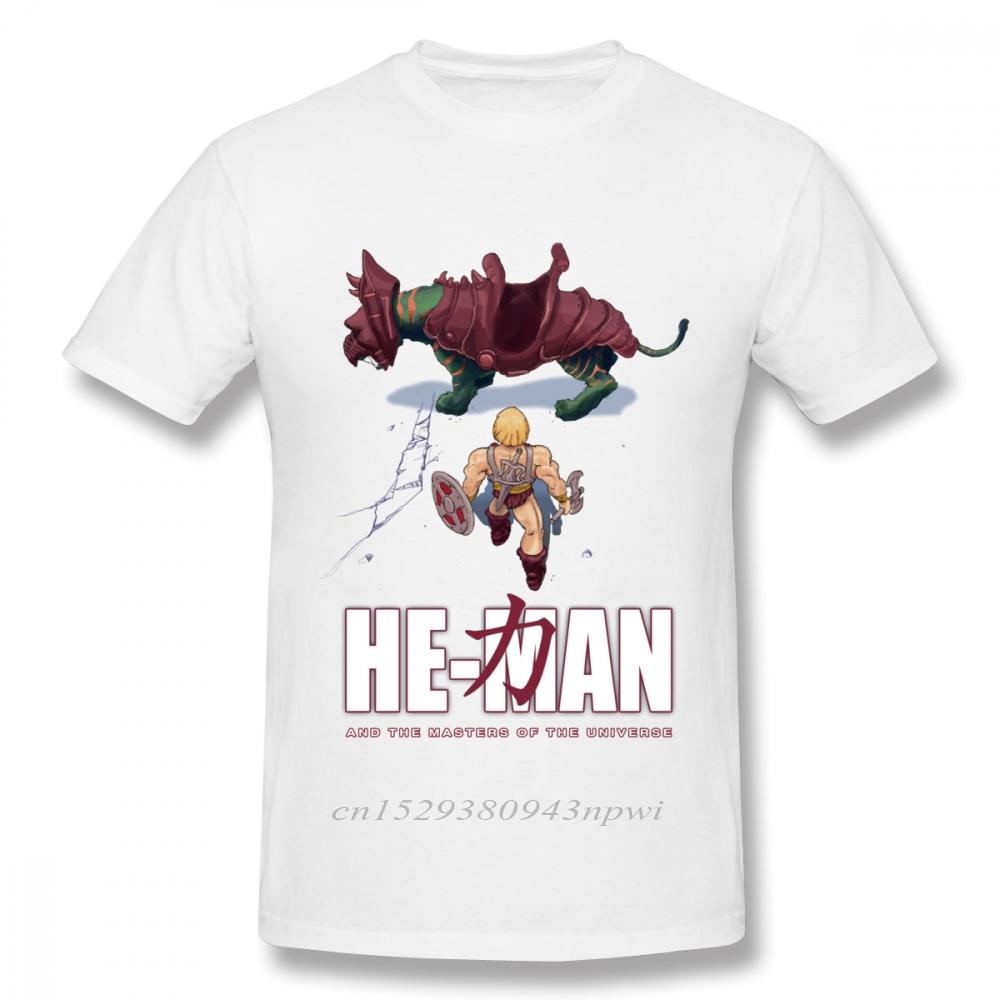 Novelty HeMan And The  Of The Universe Akira T Shirt For Male Crewneck 100 Cotton Graphic Print Tee Shirt