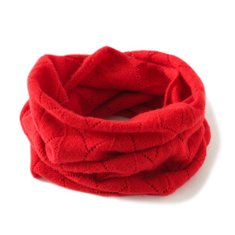 

Unisex Solid Color Cashmere Knit Neck Warmer: Autumn/Winter Korean Style Scarf