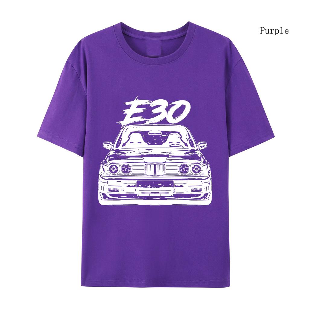 Dame E30 Bil T-skjorte Vår Høst Dame E30 Bil T-skjorte Topper Estetiske Klær Mote Dame E30 Bil T-skjorte