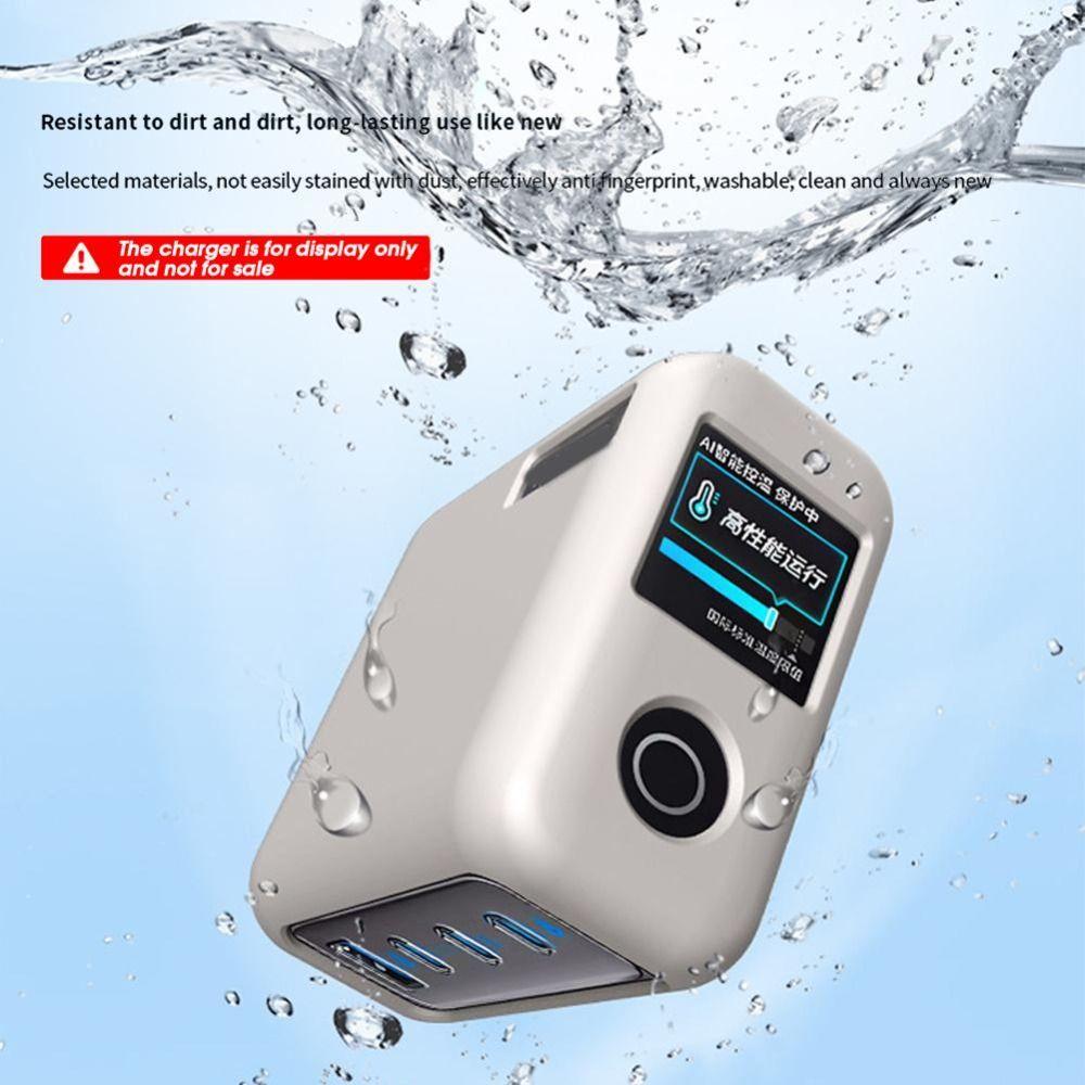 Shockproof Silicone Case Dustproof Solid Color Protective Cover Soft Portable Protective Case for Anker Zolo 140W Charger Travel