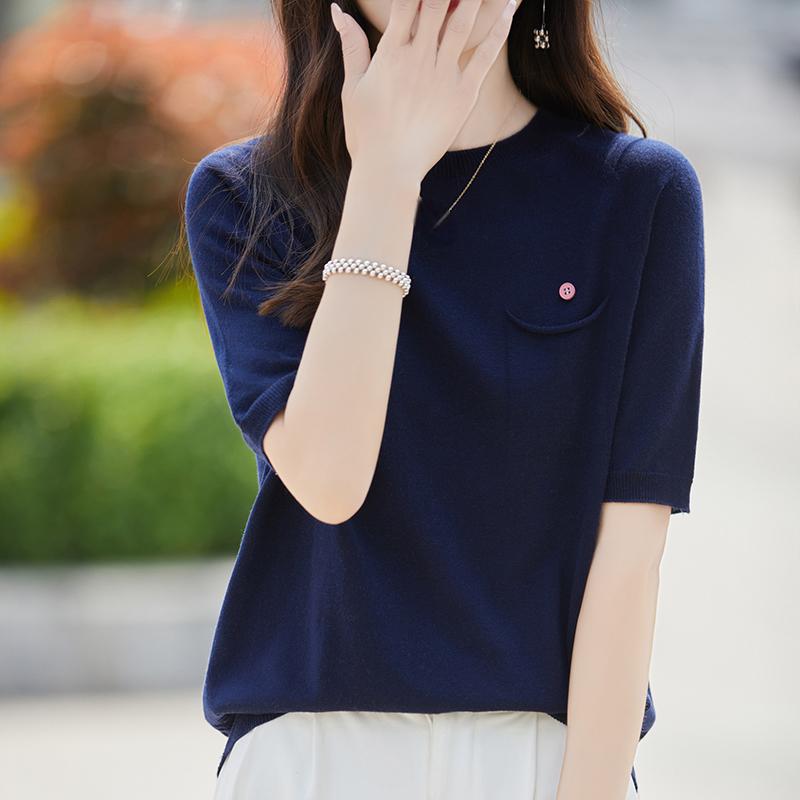 

Летняя рубашка для женщин - 50% шелковая смесь Mulberry | Не мнется и защищает от ультрафиолета | Роскошный легкий топ XL каталина синий