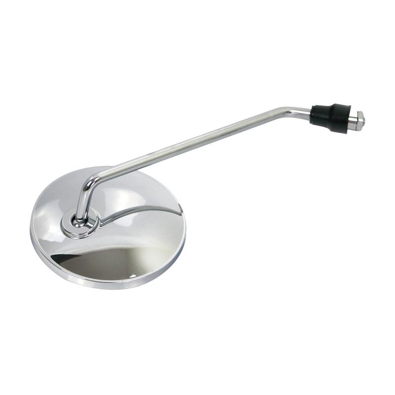 LMoDri Motorcycle 8mm Round Back View Mirror Electric Bicycle Rearview Mirrors Silver Moped Side