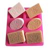 Kitchen Creative Handmade Molds 6 Hole 3D Candle Mold Silicone Soap Making Mold Candle Shaping Resin Craft Home Decor Mold