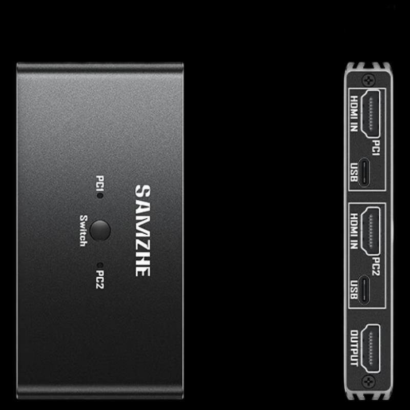 SAMZHE KVM-10 2-Port HDMI 2.0 KVM Switch