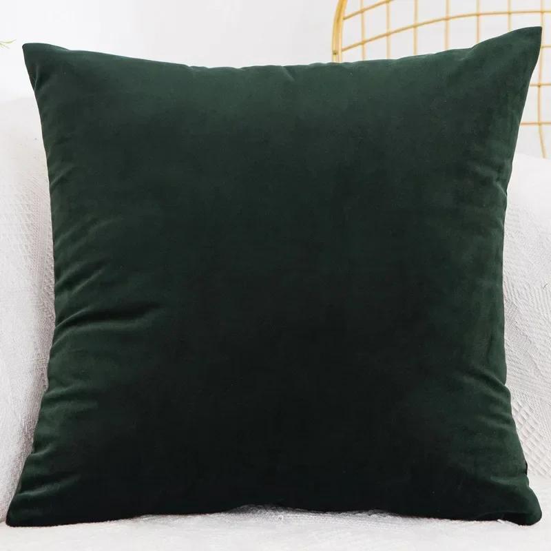 Bedroom Velvet Case Pillow Throw for Sofa Cover Square Pillowcase Cushion Decorative 40x40/45x45/50x50/30x50/55x55/60x60cm