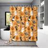 1pc Cartoon Halloween Theme Print Shower Curtain, with 12 Hooks, Machine Washable, for Shower Partition and Privacy Protection