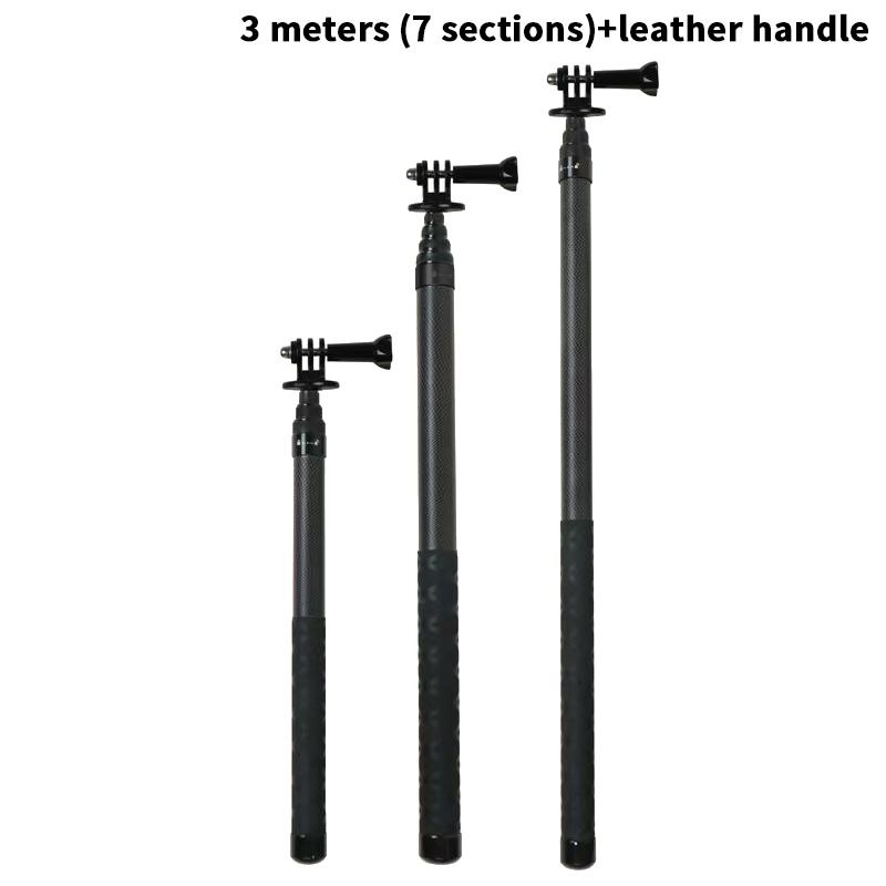 1Pc Ultra Long Carbon Fiber Selfie Stick Invisible Camera Extension Stick Selfie Stick Convenient For Taking Photos