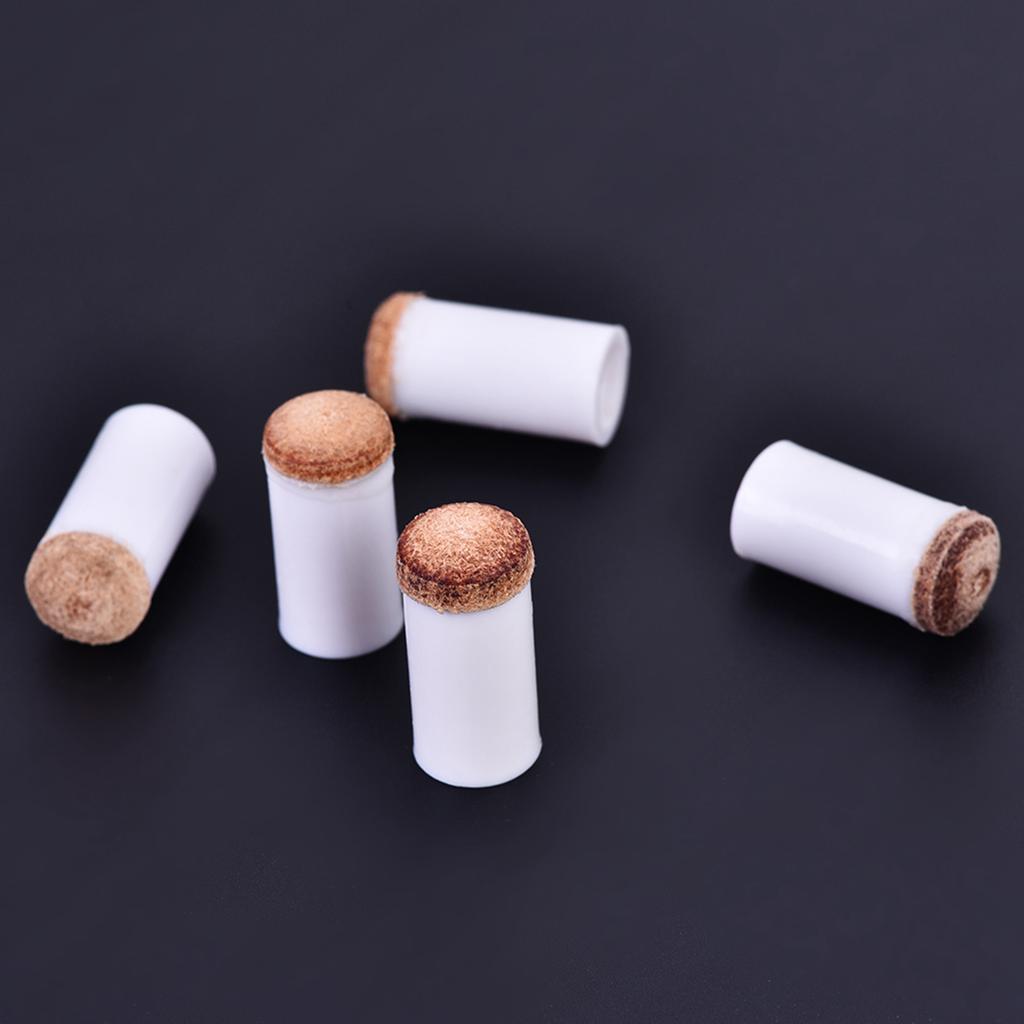 10pcs Billiards Snooker Pool Cue Pole Tip Replacement Parts Tackle Accessory (11mm)