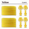 2 Pair round Elastic Shoelaces for Kids & Adults No-Tie Lock Shoelace Sneakers Quick-Lock Shoe Laces Accessory Pack