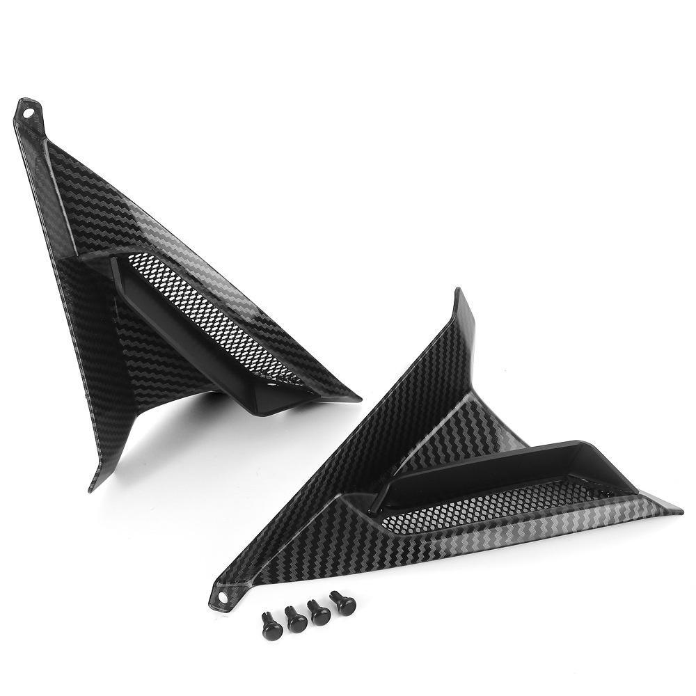 2x Carbon Fiber Look Grille Protector Cover For Yamaha TMAX560 T-MAX560 2022-23