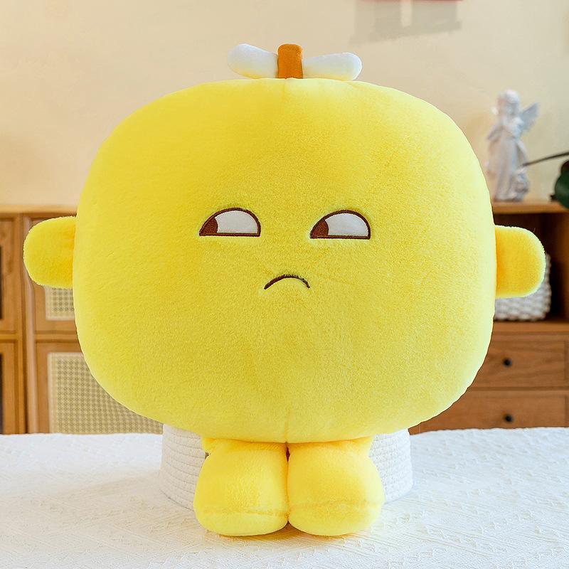 

Плюшевая игрушка кукла недовольное выражение мультяшная милая девочка подушка декоративный маленький вентилятор 50cm/19.68in