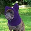 Solid Color Dog Fleece Hats Soft Dog Headgear Pets Supplies Dog Warm Caps  Pet Use