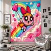 Wall TapestryThe Powerpuff Girls Art Hanging Cloth Decorative Background Cover for Room Decoration