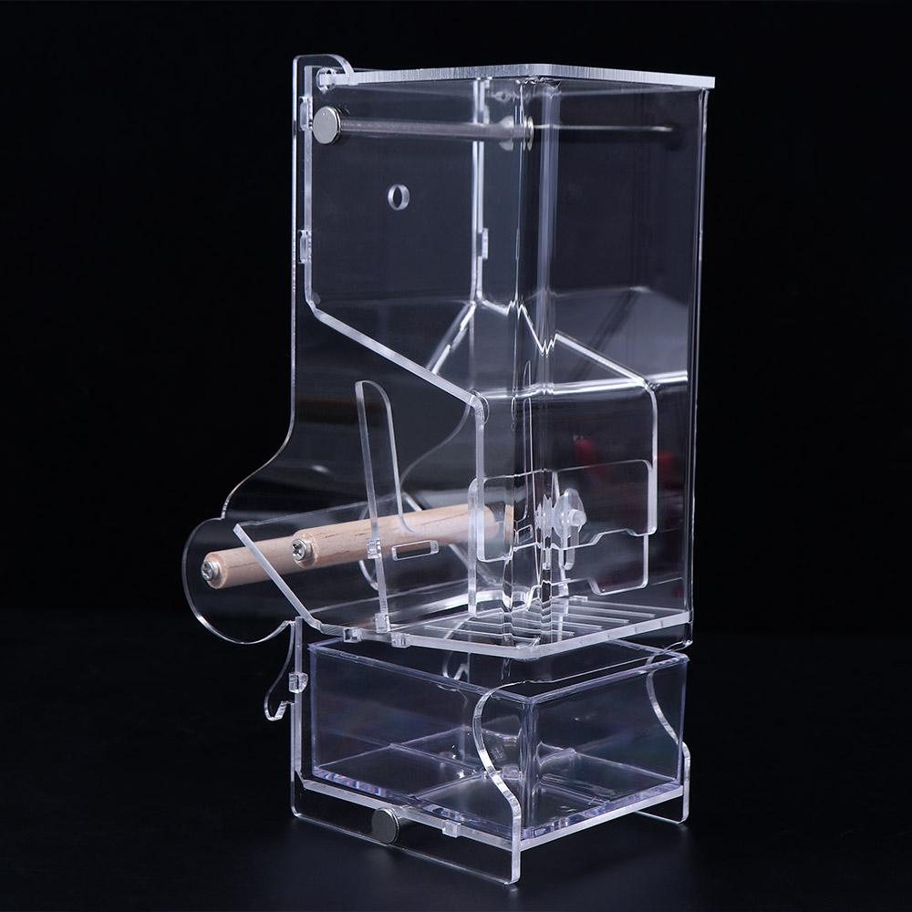 Easy to Install Automatic Parakeet Cage Accessories Bird Feeders Dispenser Parrot Feeding Bowl